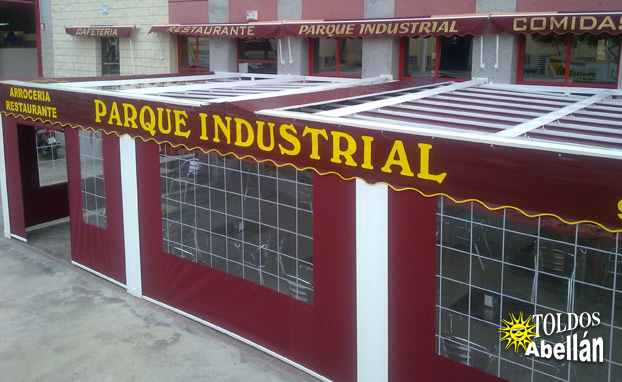Terraza para local en aluminio